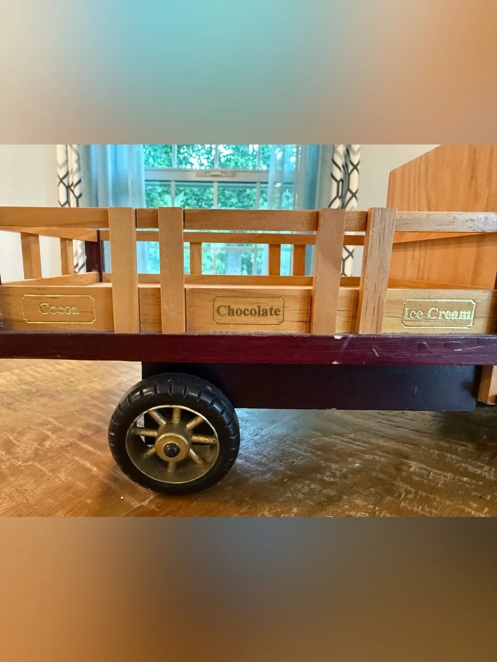 Vintage-D. Ghirardelli & Sons Chocolate Co.. Wooden Flatbed Truck